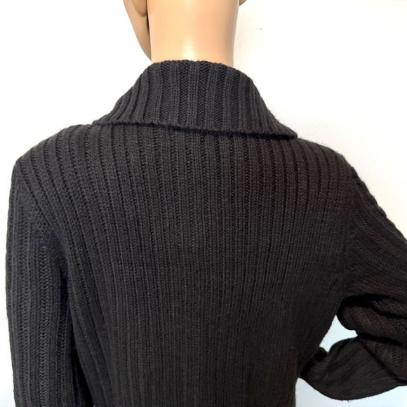 ST. JOHN'S BAY Black Button-Up Sweater NWT (Size Large) - Picture 7 of 16